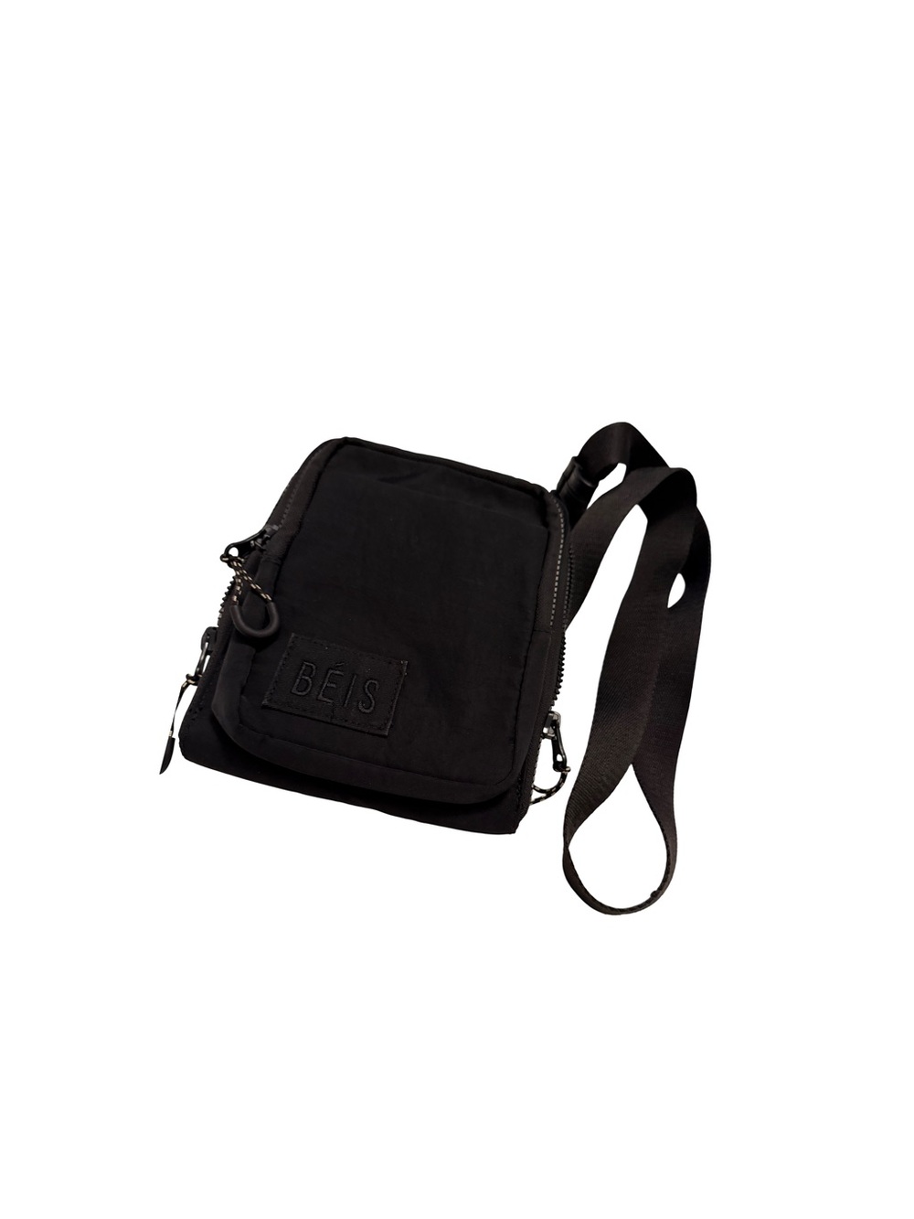 BEIS Black Compact Crossbody Sling Bag